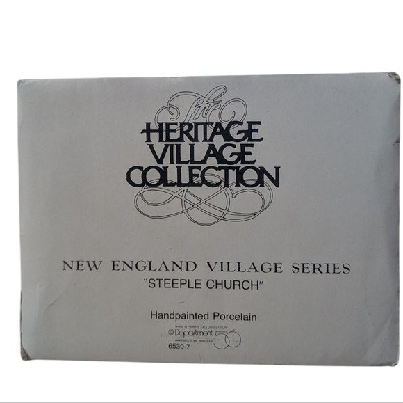 Department 56 Steeple Church - New England Village Series VINTAGE 1986 - Picture 11 of 13